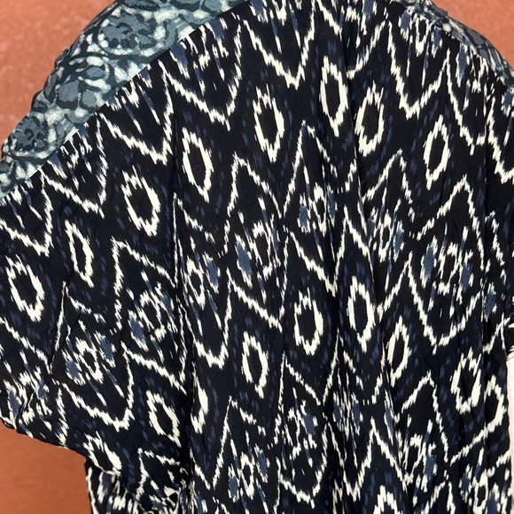 Anthropologie In Our Nature Kimono Top Cardigan Ikat Midnight One Size. E34 - Picture 2 of 16